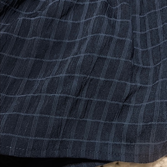 Cupshe Grid Print Navy Ruffled Mini Dress size L - Picture 13 of 14